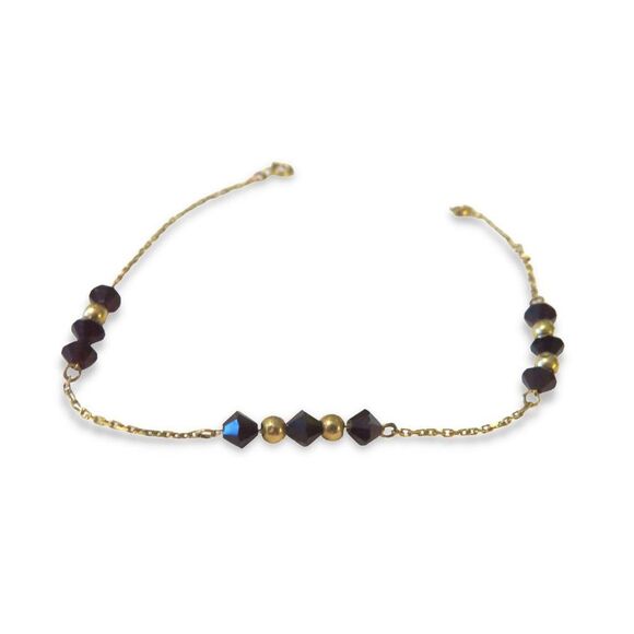14K Braclet with Crystal Onyx.